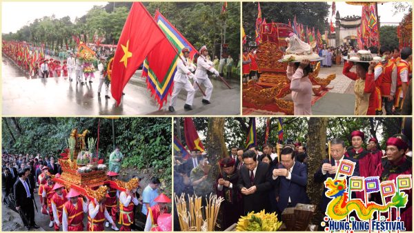 Hung King Festival is held annually on the 10th day of the 3rd lunar month