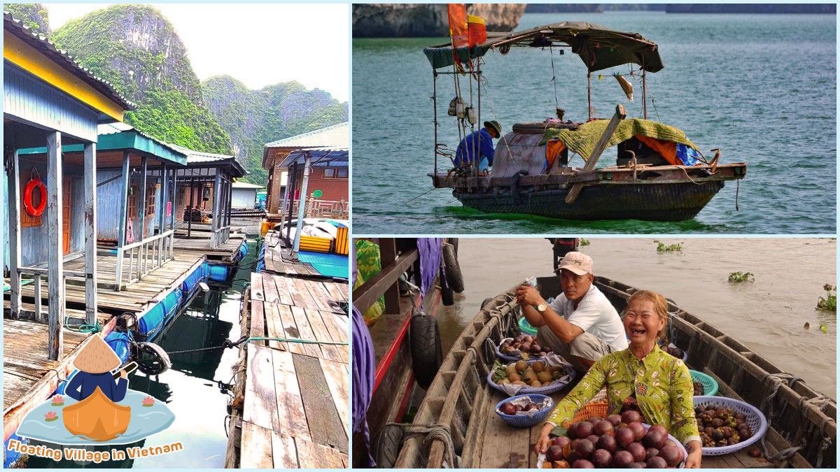 Daily Routines in a Floating Village in Vietnam