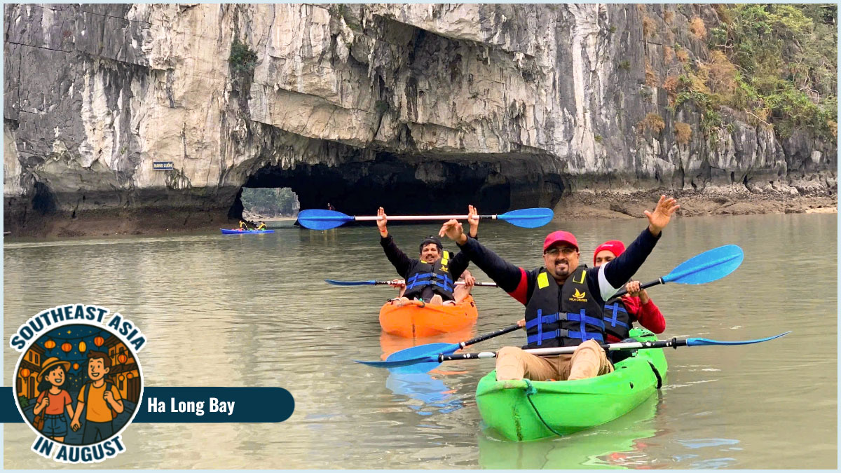 Outdoor Adventures in Southeast Asia in August - Kayaking in Halong Bay Outdoor Adventures in Southeast Asia in August - Kayaking in Halong Bay