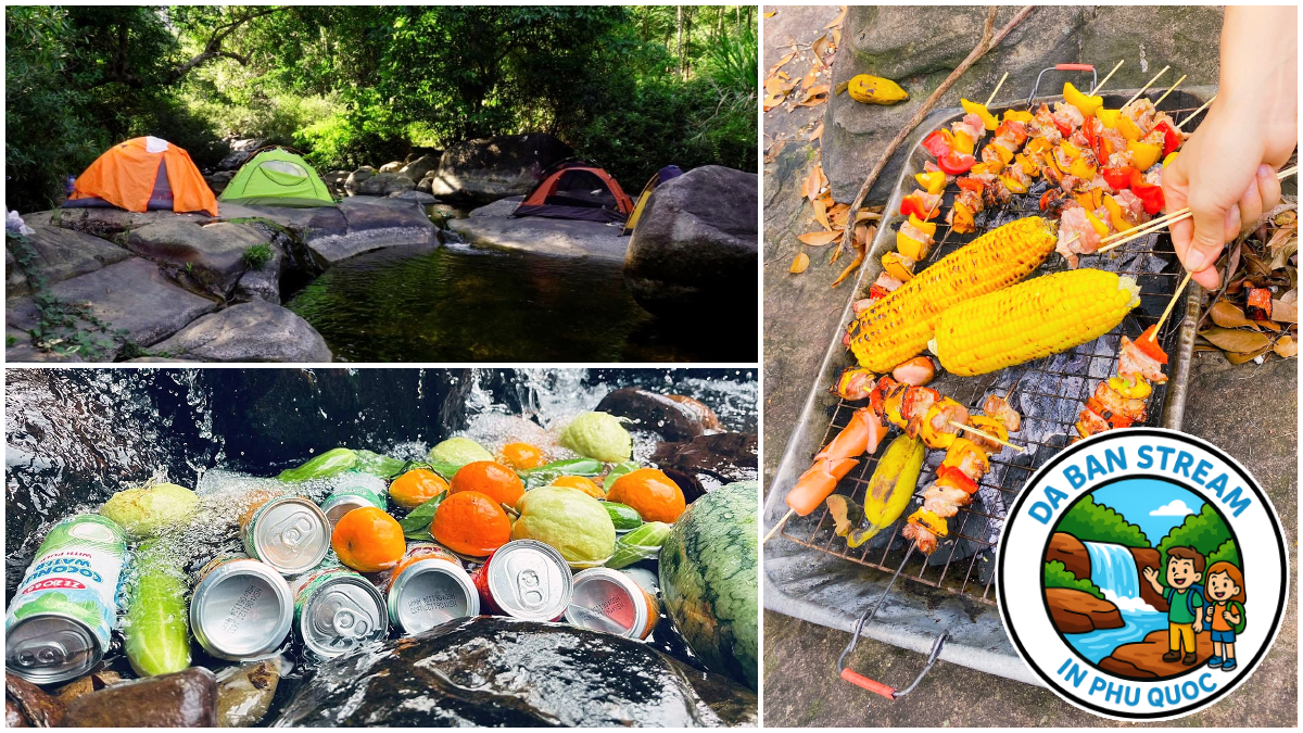 Picnic at Da Ban Stream in Phu Quoc Picnic at Da Ban Stream in Phu Quoc