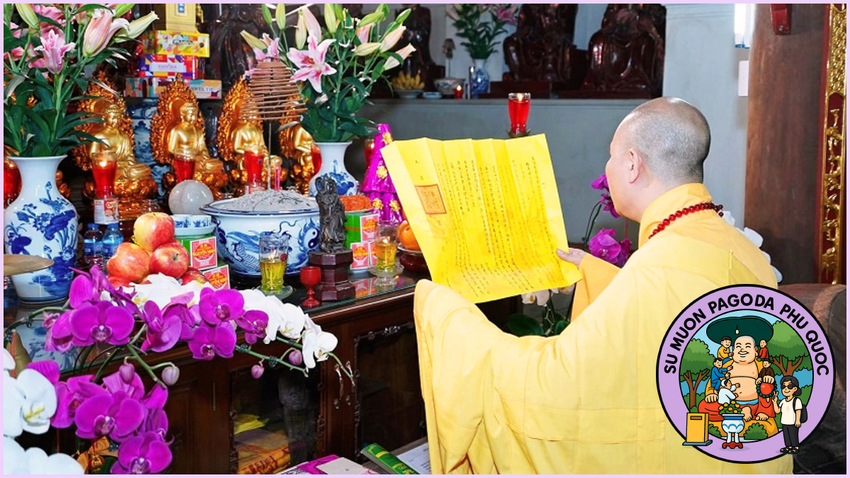 The monks in Su Muon Pagoda Phu Quoc The monks in Su Muon Pagoda Phu Quoc