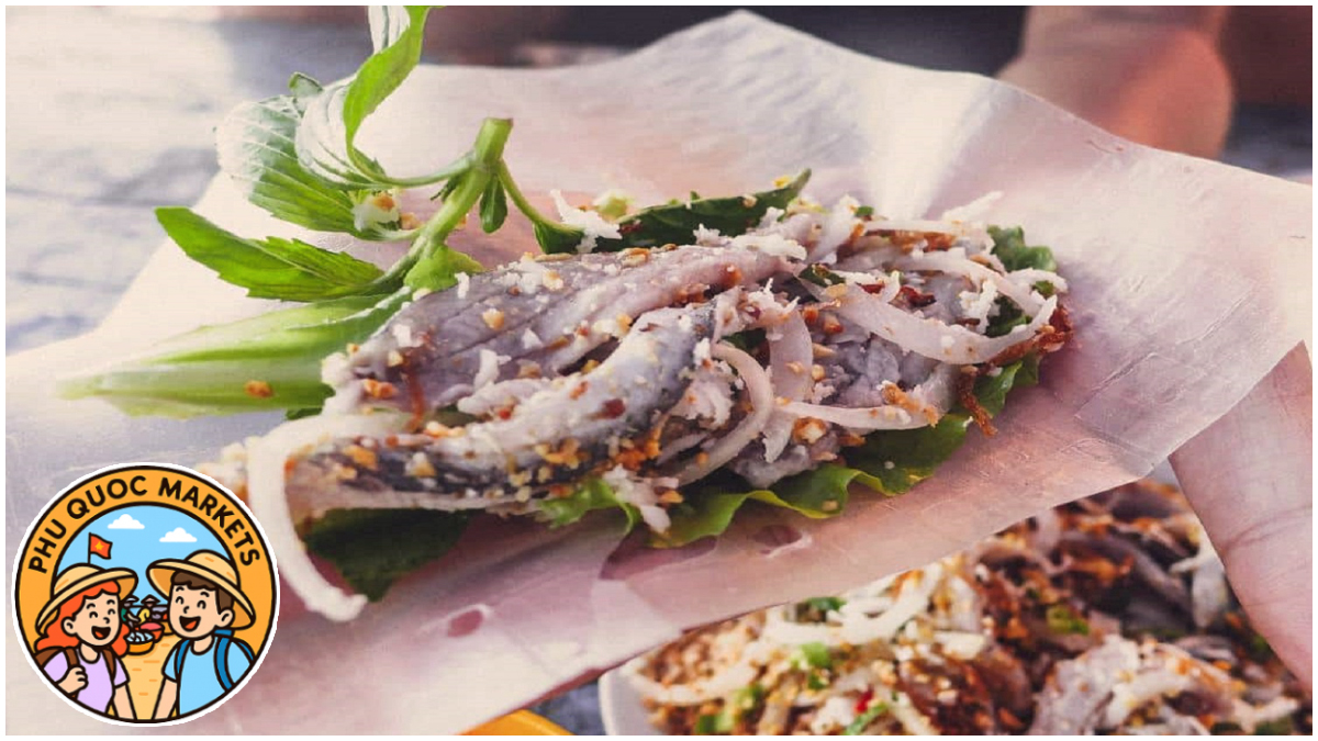 Street Food at Phu Quoc Markets - Herring Salad Street Food at Phu Quoc Markets - Herring Salad