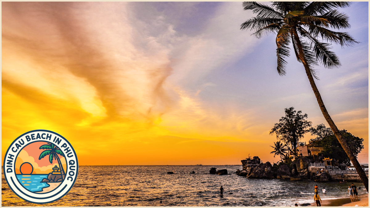 Sunset at Dinh Cau Beach in Phu Quoc Sunset at Dinh Cau Beach in Phu Quoc